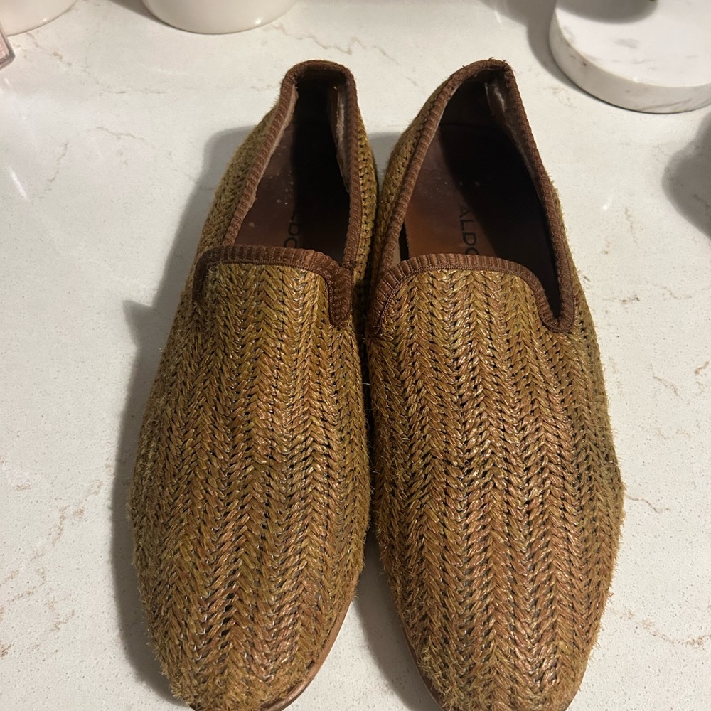 Aldo Brown Slip-On Loafers Comfortable Casual Shoes